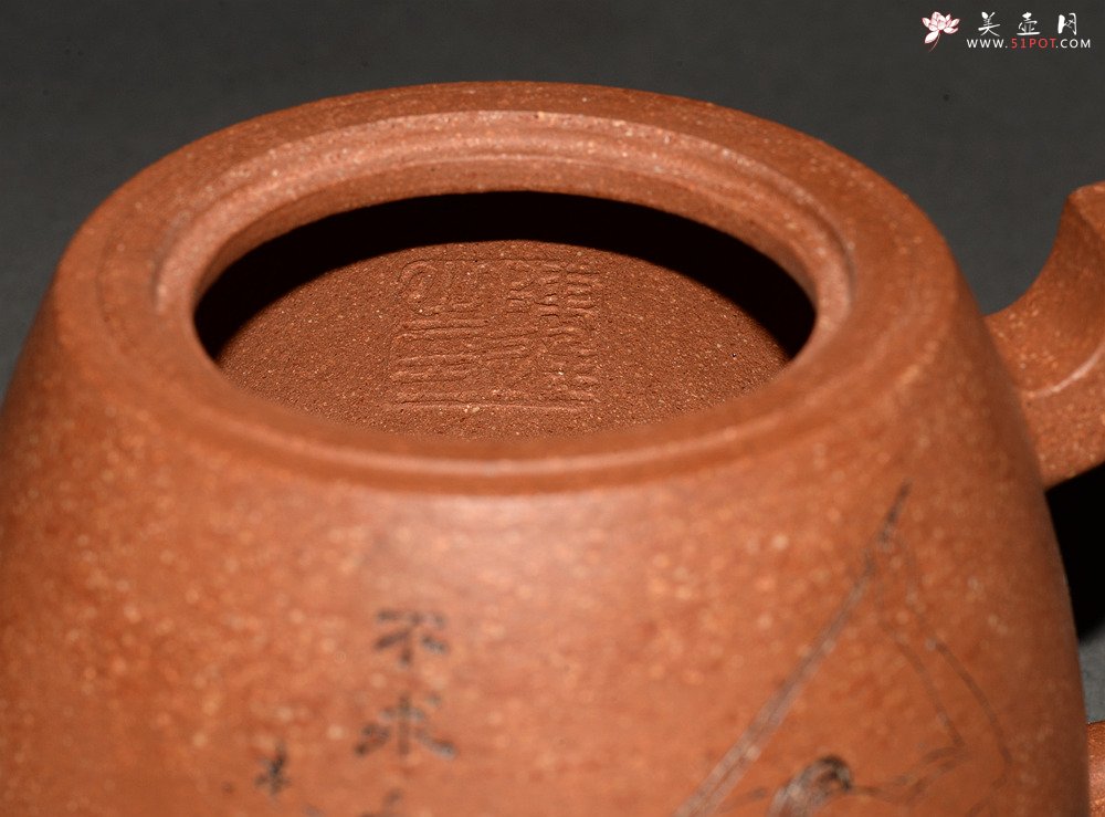 紫砂壶图片：祝福无限 壶势巍巍 刚毅圆润 全手高升壶 优质降坡泥 - 美壶网