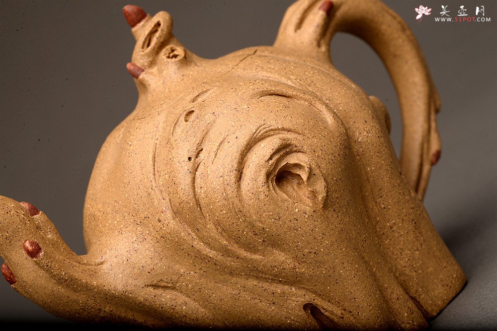 紫砂壶图片：刘秀全手经典新品 自然生动  古朴之味~~全手树魂 - 美壶网