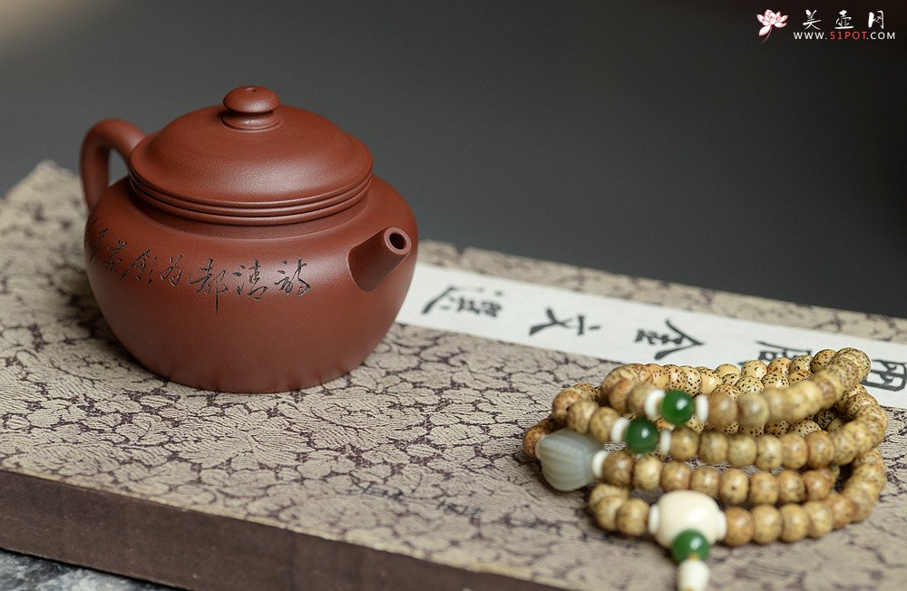 紫砂壶图片：高路装饰 詹黎明全手作品 线轮 炮管直流 杀茶利器  - 美壶网