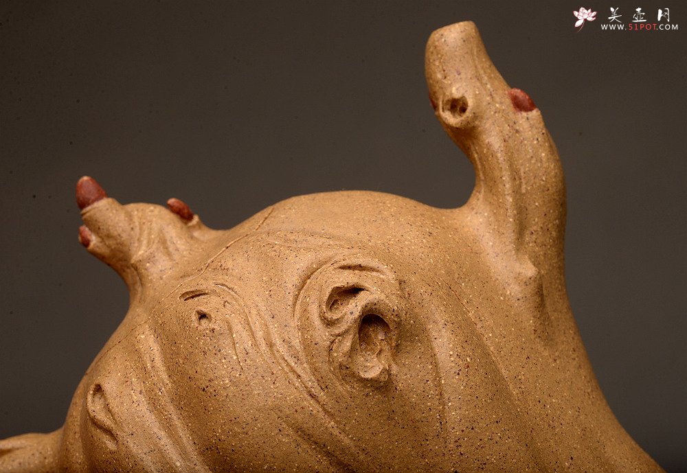 紫砂壶图片：刘秀全手经典新品 自然生动  古朴之味~~全手树魂 - 美壶网