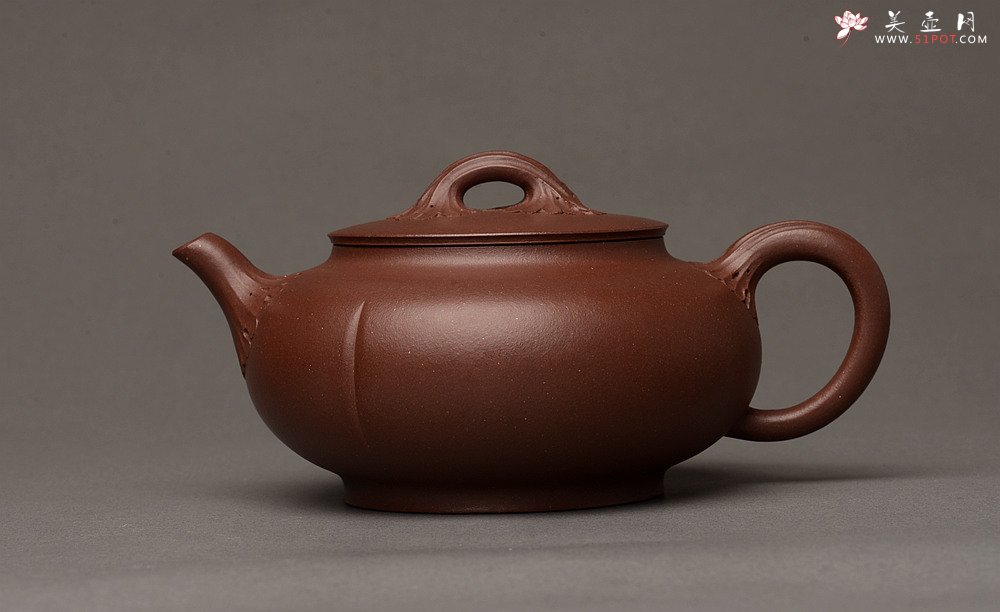 紫砂壶图片：线条流畅 别有风味o(∩_∩)o  新意花器 全手工知秋 - 美壶网