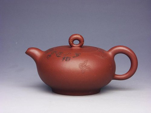 徐俊紫砂壶 蝶恋（原创） 原矿清水泥