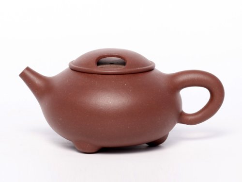秦永强紫砂壶 牛盖石瓢 原矿紫泥