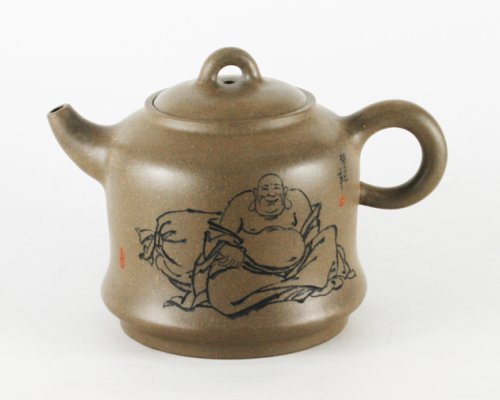 高云(大)紫砂壶 汉钟壶 青灰泥