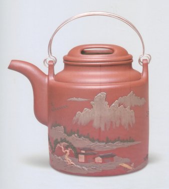 曹梅娟紫砂壶 洋桶 原矿清水泥