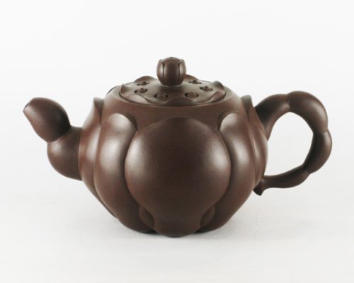 高云(大)紫砂壶 荷花莲心壶 原矿紫泥