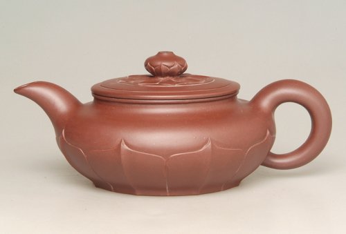 唐红平紫砂壶 菱花水扁 原矿底槽清