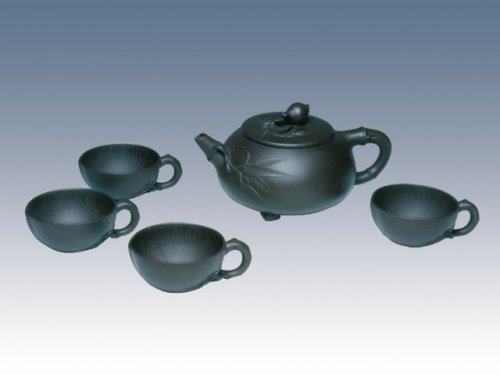 徐锡明紫砂壶 竹寿茶具 原矿墨绿泥