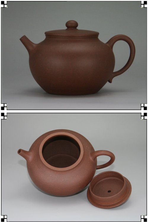 徐兰紫砂壶 平盖莲子 原矿紫泥