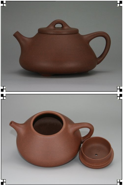 徐兰紫砂壶 子冶石瓢 原矿紫泥