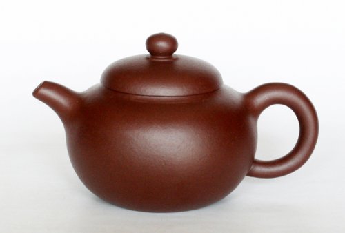 庄永飞紫砂壶 柿圆 原矿紫泥