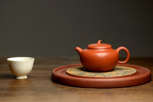 徐亚春紫砂壶 优质朱泥 娇艳迷人 全手朱泥茄段 实用精品 原矿朱泥