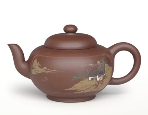 陈国伟紫砂壶 石圆 