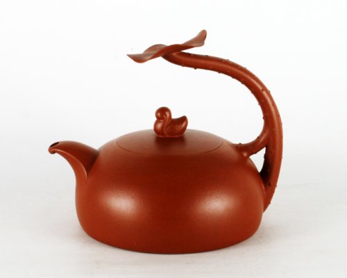 王春紫砂壶 全手工关雎 原矿朱泥