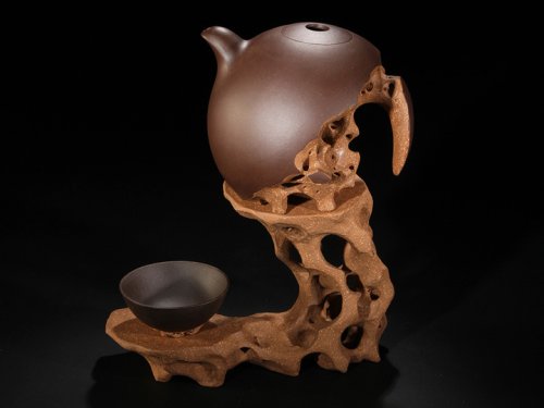 钱樟法紫砂壶 守望 原矿紫泥