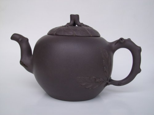 秦永强紫砂壶 木瓜 原矿黑泥
