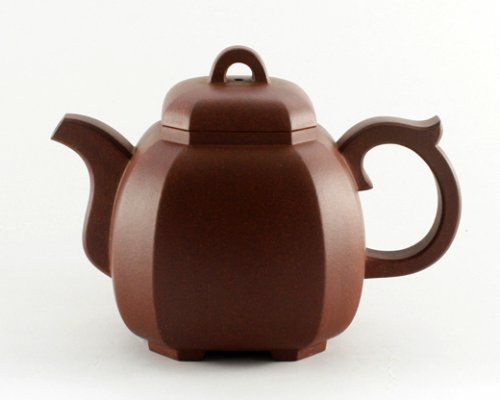 刘彬芬紫砂壶 福临八方壶 原矿清水泥