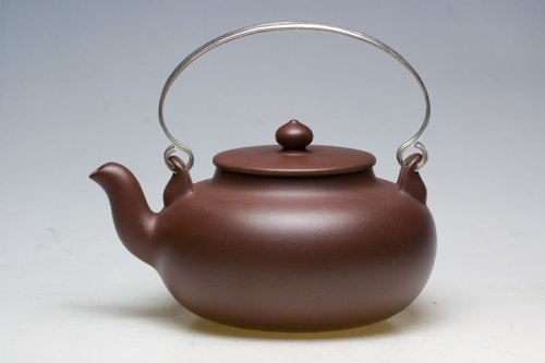 徐锡明紫砂壶 圆福提梁 原矿底槽清