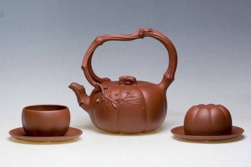 徐锡明紫砂壶 南瓜组壶 原矿清水泥