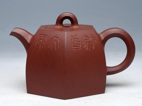 范泽君紫砂壶 铜陀六方壶 原矿底槽清