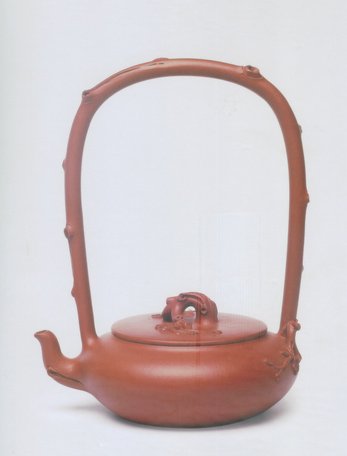 陈珍华紫砂壶 红梅颂提梁壶 原矿清水泥