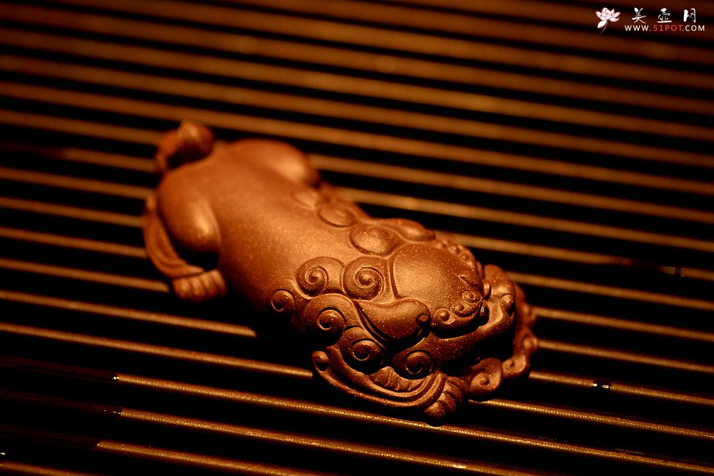 紫砂壶图片：美宠特惠 做工精细 生动传神~~貔貅茶宠 茶盘尤物 - 美壶网