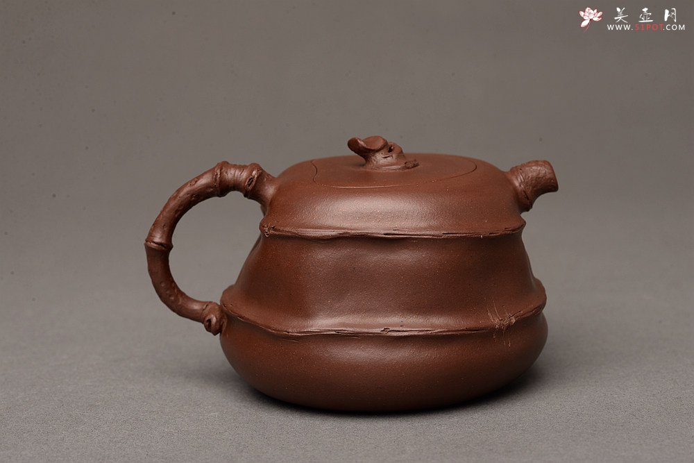 紫砂壶图片：花货新风尚 道法自然 妙趣横生 潘丹初乙未年全手之作 溪竹 - 美壶网