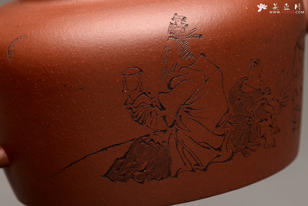 紫砂壶图片：詹黎明全手新品 高路精心装饰 文气雅致  做工精致 全手相知 - 美壶网