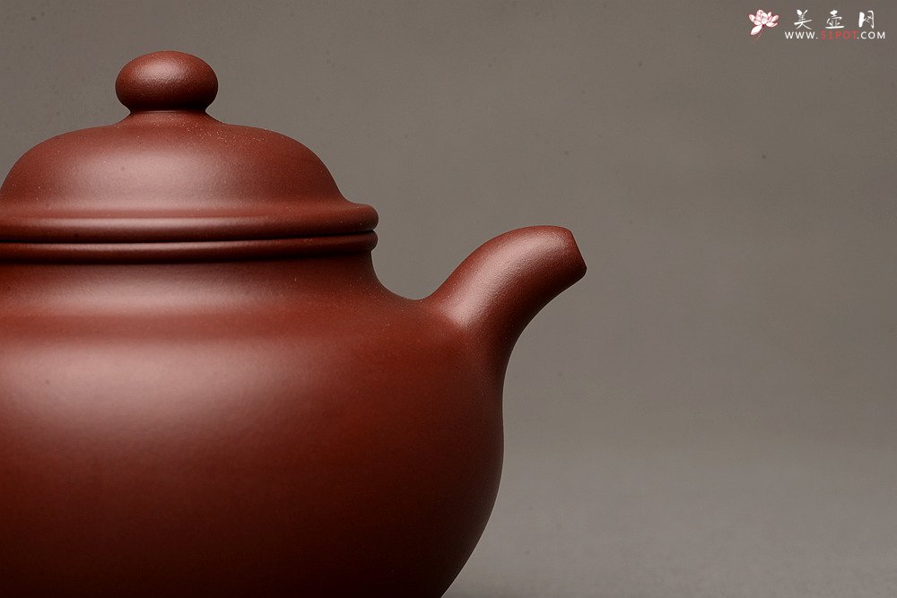 紫砂壶图片：美壶特惠 优质枣红泥 大亨莲子 百年经典器形 饱满大气 - 美壶网