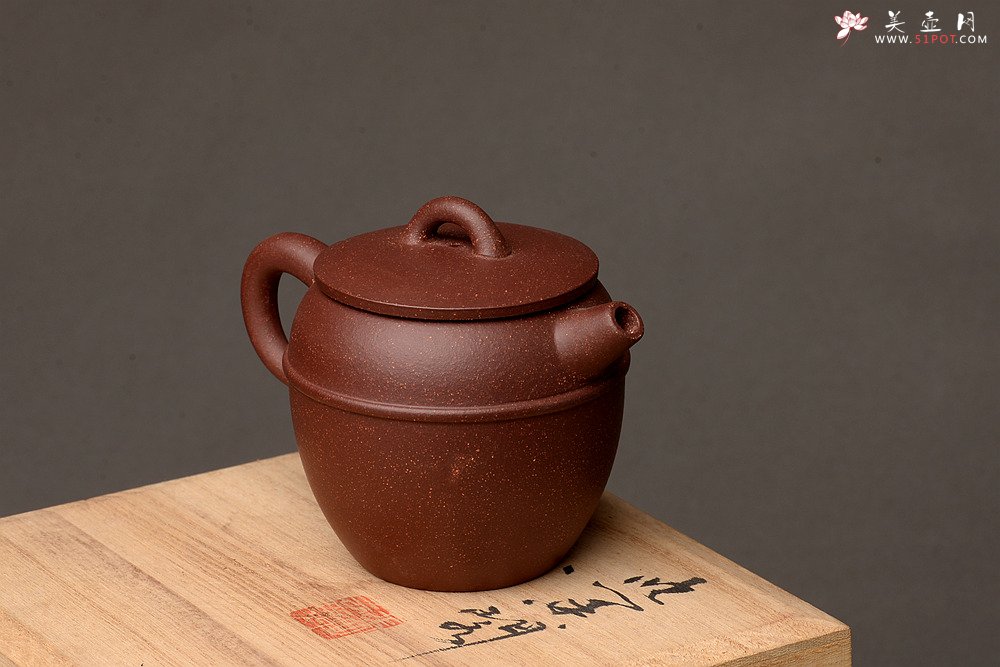 紫砂壶图片：美壶特惠 茶人最爱 实用小壶 仿清巨轮 紫泥调砂 - 美壶网