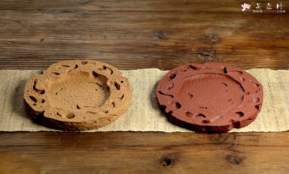 紫砂壶图片：美壶特惠 造型新颖~~非常好玩 全手工太湖石干泡台 - 美壶网