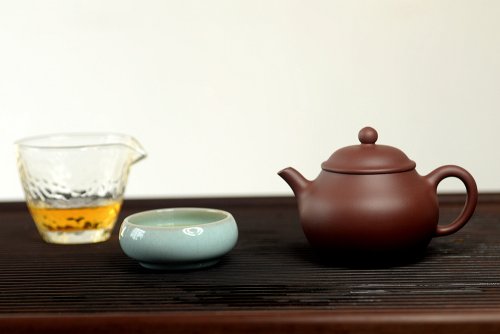俞欣荣紫砂壶 美壶特惠 经典实用 潘壶 优质枣红泥 极易泡养 枣红泥