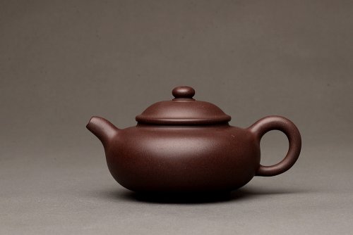 泓渝山房紫砂壶 美壶特惠 泓渝山房新品 扁潘壶 有趣实用 原矿黑星土