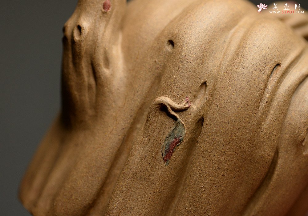 紫砂壶图片：刘秀全手经典新品 自然生动 古朴之味~~全手树魂 - 美壶网