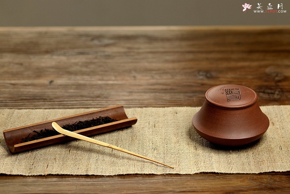 紫砂壶图片：文房茶叶罐 陆轶舟装饰 古朴之风 - 美壶网