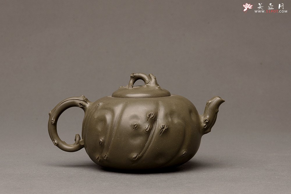 紫砂壶图片：灵秀俊美 自然清趣 玉露二 典雅大气 原创作品孙伟强张新亚合作 - 美壶网