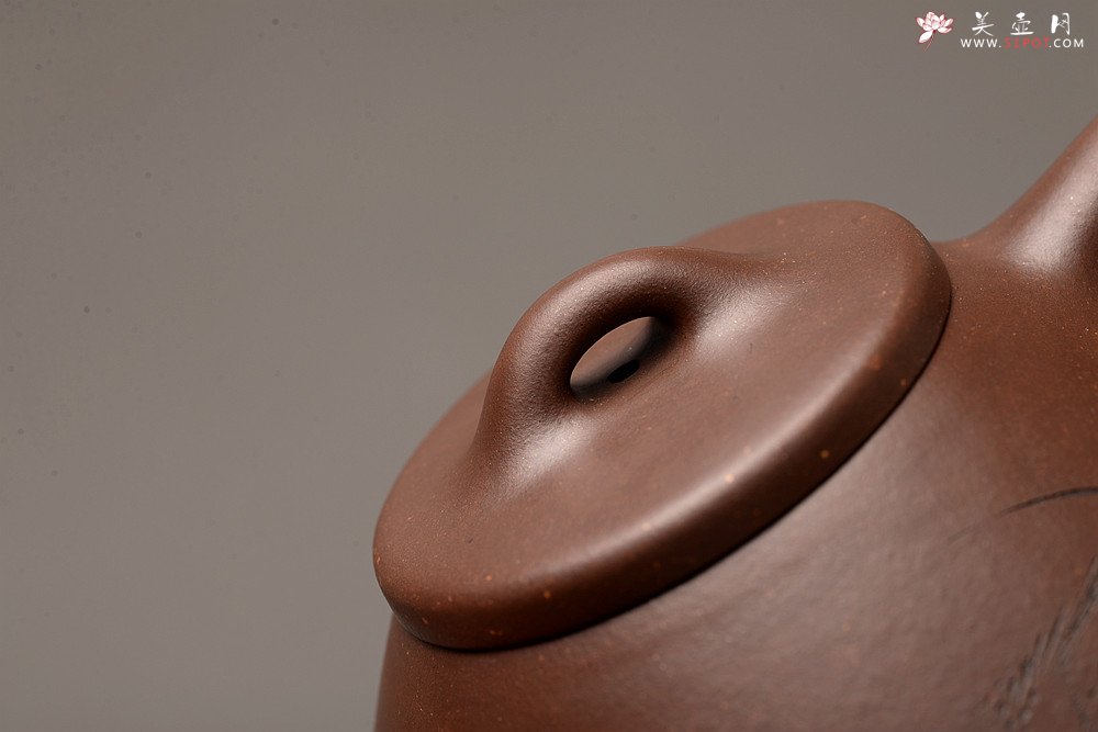 紫砂壶图片：周路健乙未冬全手精品力作 摹李寒勇子冶石瓢 耐品劲道 国师和石装饰 - 美壶网