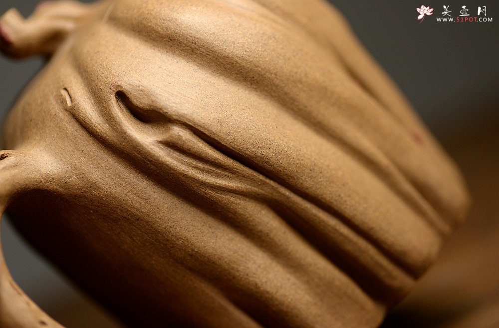 紫砂壶图片：刘秀全手经典新品 自然生动 古朴之味~~全手树魂 - 美壶网