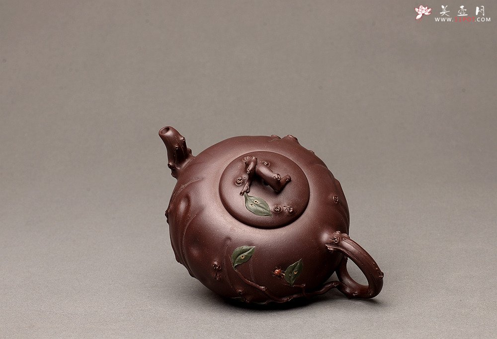 紫砂壶图片：灵秀俊美 自然清趣 玉露 典雅大气 原创作品孙伟强张新亚合作 - 美壶网