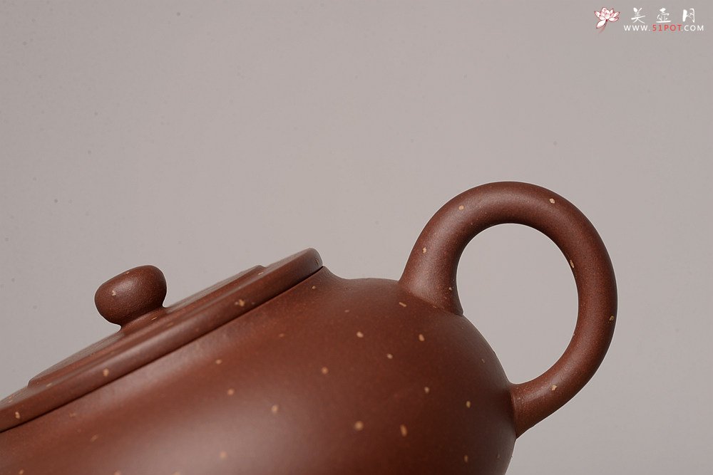 紫砂壶图片：王微全手新品 做工精致 大口实用有趣 全手铺砂锦泉 - 美壶网