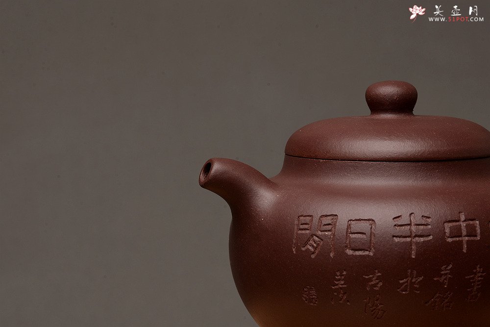 紫砂壶图片：张智耀新作 饱满敦厚 全手圆乐 张听刚装饰 - 美壶网