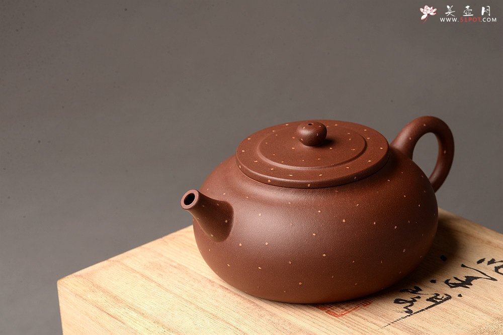 紫砂壶图片：王微全手新品 做工精致 大口实用有趣 全手铺砂锦泉 - 美壶网