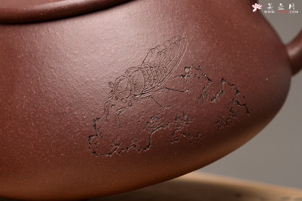 紫砂壶图片：周斌全手作品 游心堂主人精心装饰 全手景舟石瓢 做工精致 文气佳品 - 美壶网