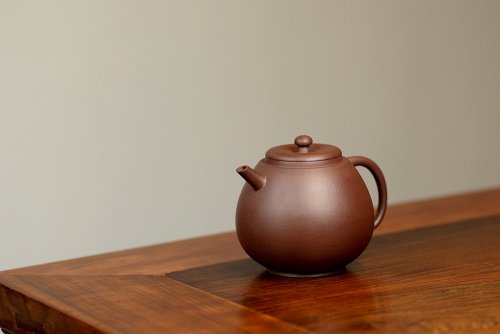 谭华斌紫砂壶 美壶特惠 谭华斌近作 小龙蛋 钢管直流~球孔 古拙有味 原矿紫泥
