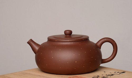 王微紫砂壶 王微全手新品 做工精致 大口实用有趣 全手铺砂锦泉 原矿紫泥