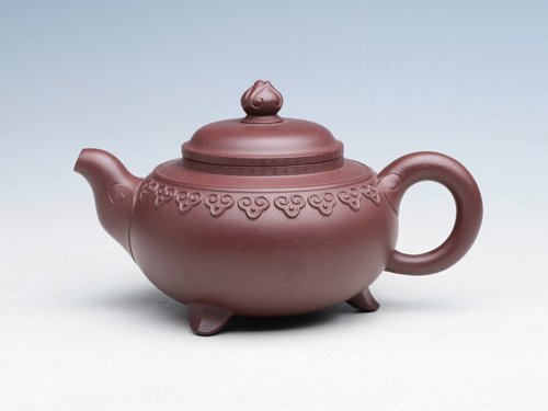 范建中紫砂壶 云肩如意 原矿紫泥