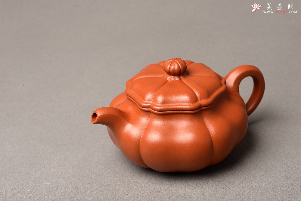 紫砂壶图片：朱泥筋囊 难得完美品  葵仿古 大口实用 丰润精美  - 美壶网