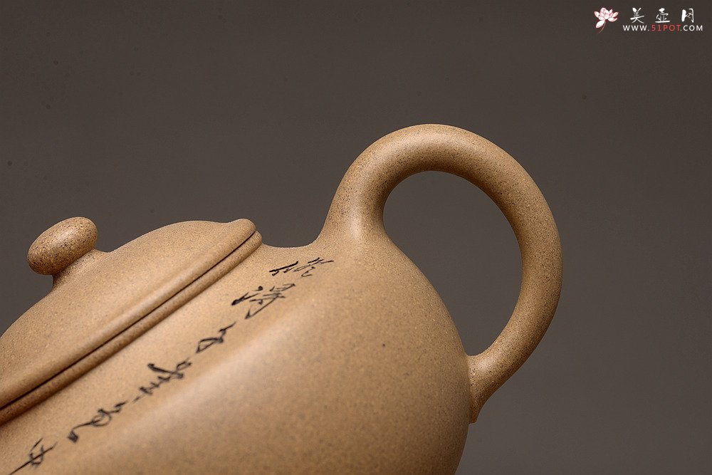 紫砂壶图片：灵巧喜人 悟禅 宝鼎 - 美壶网