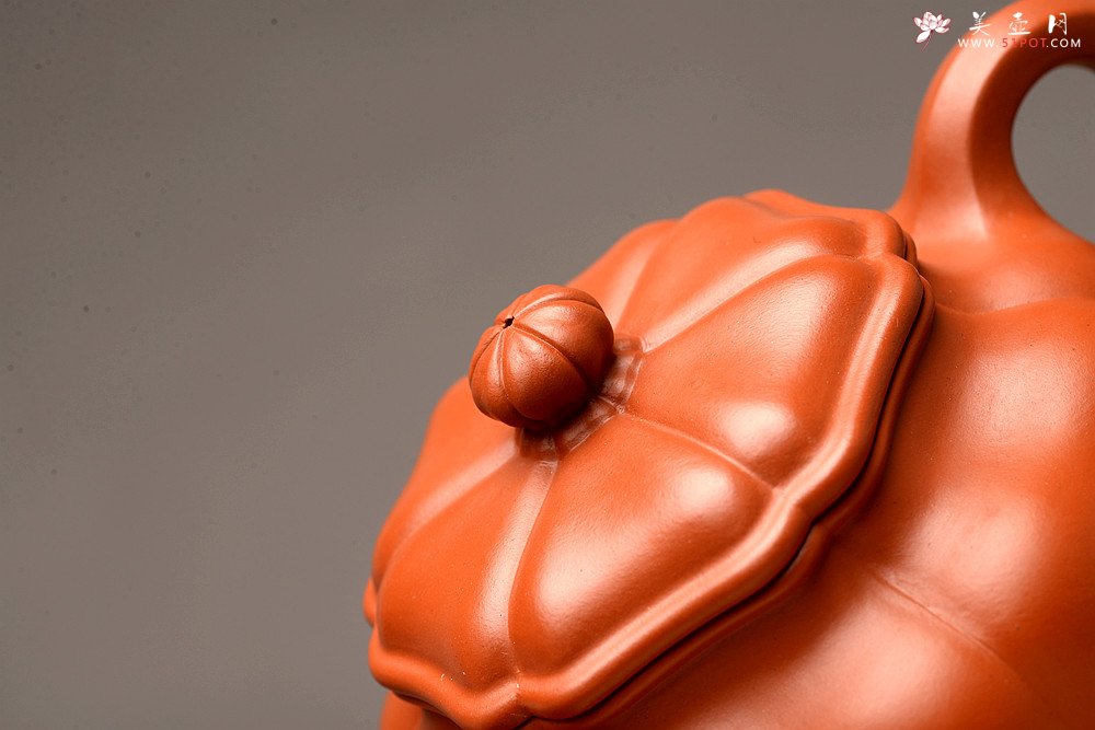 紫砂壶图片：朱泥筋囊 难得完美品  葵仿古 大口实用 丰润精美  - 美壶网