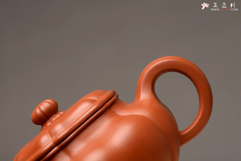 紫砂壶图片：朱泥筋囊 难得完美品  葵仿古 大口实用 丰润精美  - 美壶网
